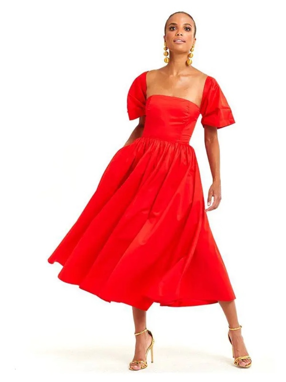 Mestiza New York Red Odette Midi Dress size 4